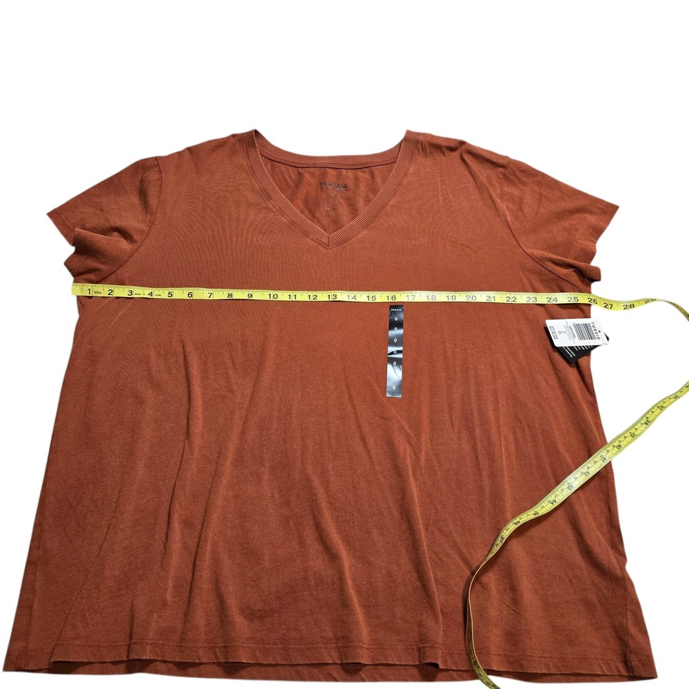 Torrid Women's Heritage Rust/ Burt Orange Soft Short Sleeve T-Shirt Torrid 0/ L - Picture 3 of 8
